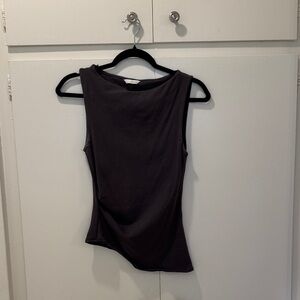 Zara Grey Sleeveless Top